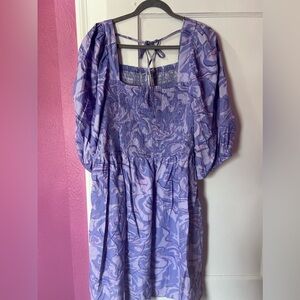 Ava & Viv Purple Swirl Women's Dress